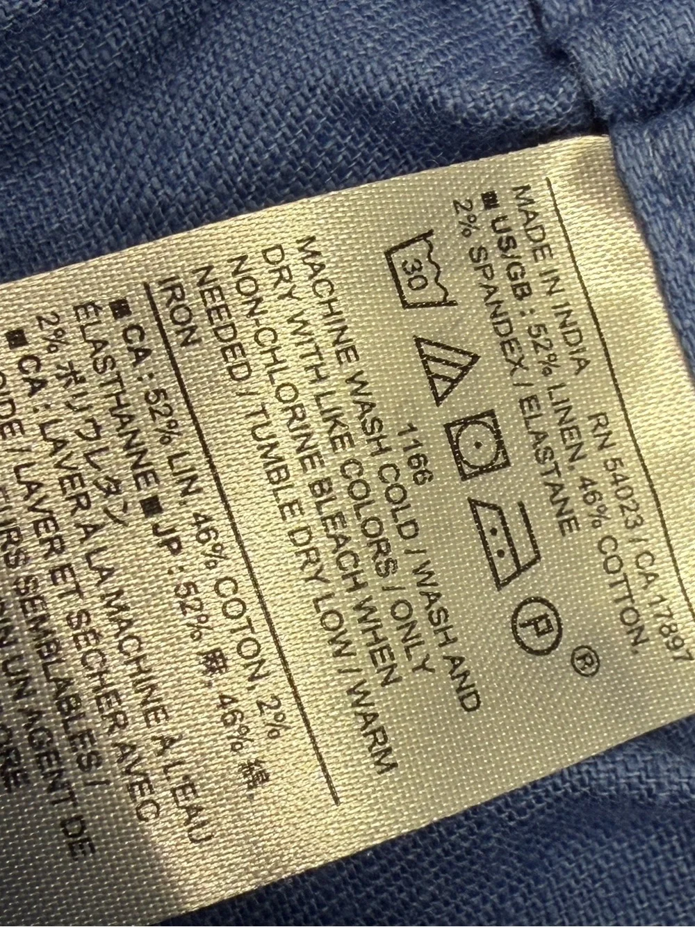 Banana Republic Straight High-Rise Linen Blend Pants